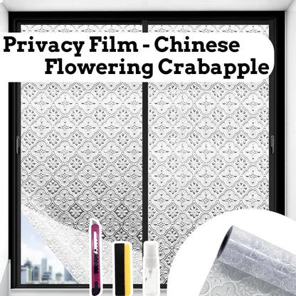 Removable Static Cling Window Privacy Film, UV Sun Blocking Reflective Mirror Window Tint 19in × 78in