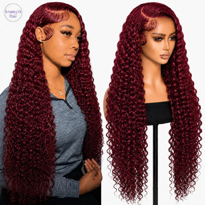 Lace Front Human Hair Wigs, Pre Plucked 180% Density, Multi‑Style Body Wave Deep Wave Straight Wig