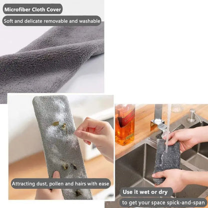 Retractable crevice dusting brush,soft bristles,comes with 2 microfiber dusting cloths,ergonomic design,multi-purpose,retractable microfiber,suitable for bedroom, kitchen, living room,outdoor use,high ceiling,cleaning supplies,duster Dryer Vent Cleaner
