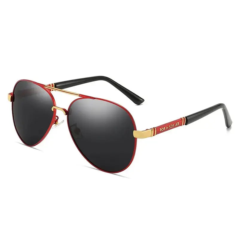 2Pcs ShineThru Metal Aviator Sunglasses Unisex Fashion Shades Beach Travel Daily Eyewear