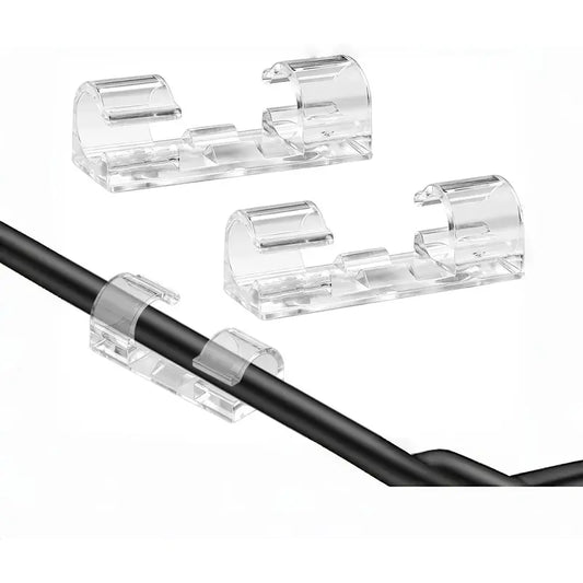 > Self-Adhesive Cable Clips, 20Pcs Wire Cord Organizer for Desk & Home Office