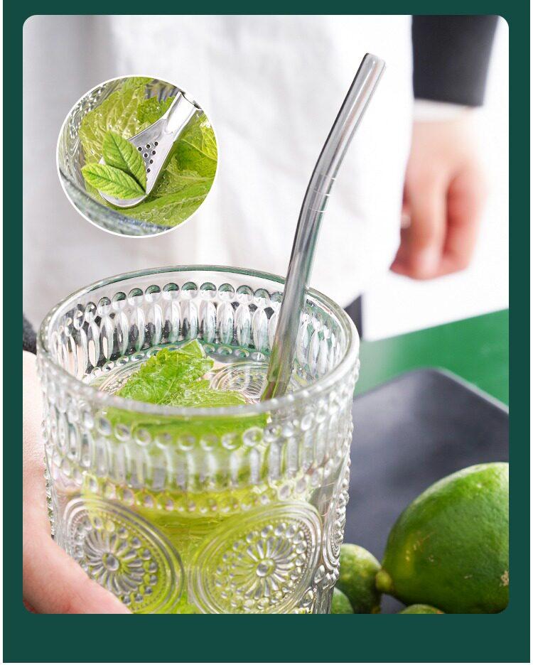 2‑in‑1 Stainless Steel Straw Spoon with Filter, Reusable Food‑Grade Metal Drinking Straw