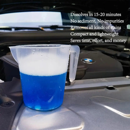 50 Pcs Windshield Washer Fluid Concentrate Tablets, Makes 52.5 Gallons Total, Car Wiper Fluid Solid Tablets