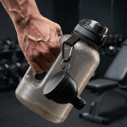 Mini Protein Powder Funnel With Scoop, BPA-Free Portable Powder Container for Creatine & Pre-Workout